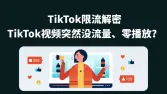 TikTok限流？解密为什么TikTok视频突然没流量、0播放（附恢复技巧）